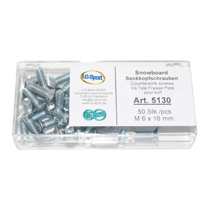 Screw Set for Snowboard M6 x 12mm 50 pcs