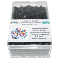 Plastic Plugs 900 kusů black