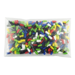 Plastic Plugs mixed color 500 pcs