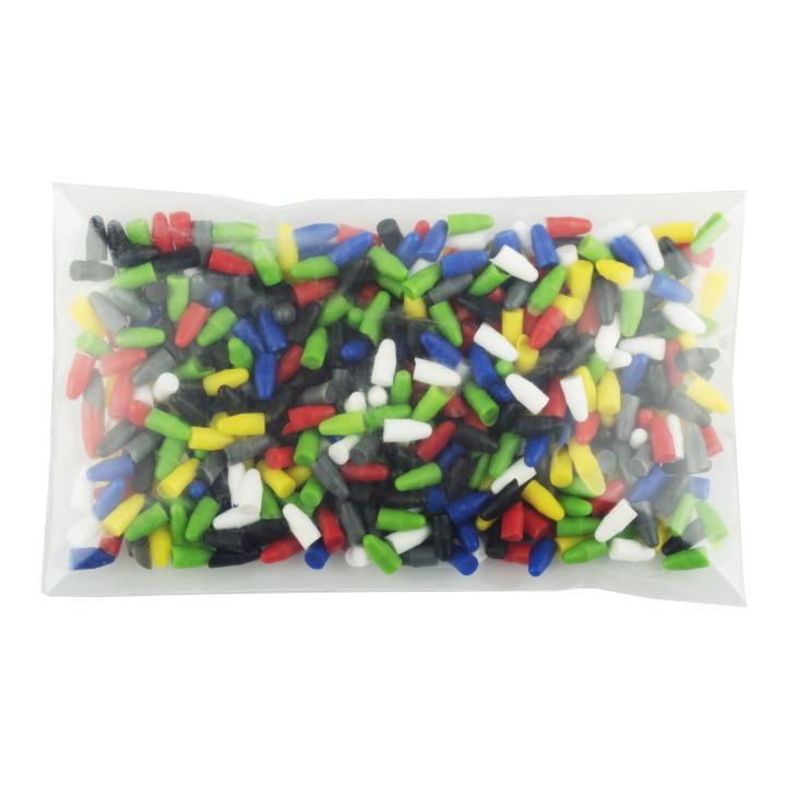 Plastic Plugs mixed color 500 pcs